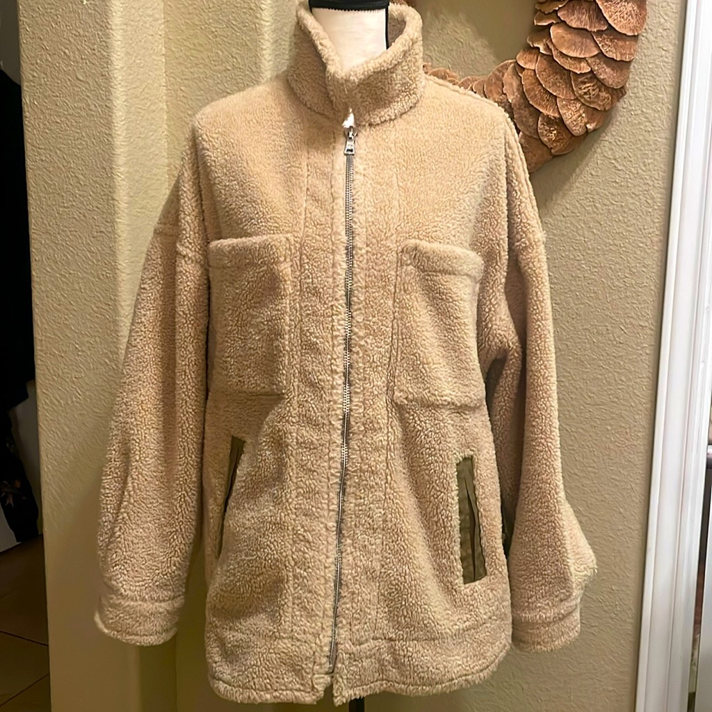 Marissa Webb Sherpa Cotton Coat. Excellent Condition Like New . Size Large